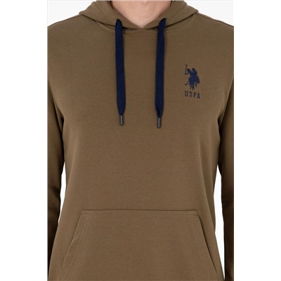 Erkek Haki Basic Sweatshirt