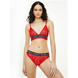Logo Tape Lace Bralette