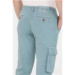 Erkek Mint Kanvas Pantolon