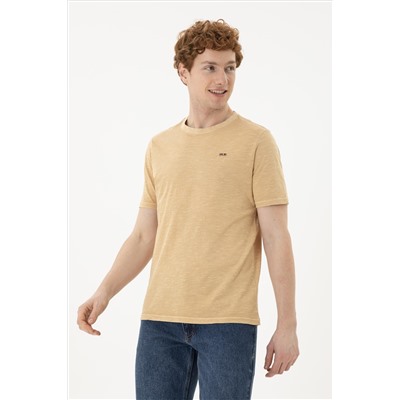 Erkek Camel Basic Tişört