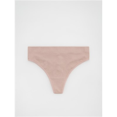 Tangas aus Rippstrick-Jersey