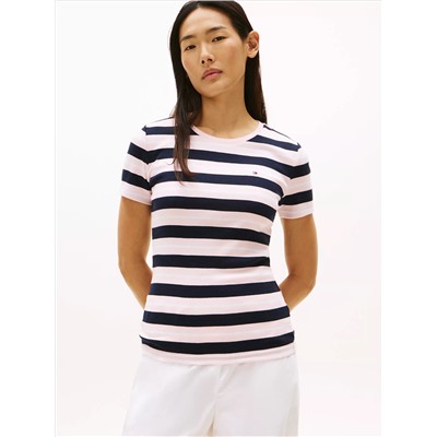 Stripe Crewneck T-Shirt