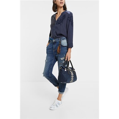Pantalón vaquero Boyfriend roturas
