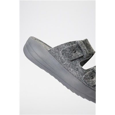 Sandalias con plataforma Gris jaspeado