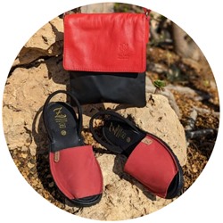AB.ZAPATOS · 503-8 · NOB · rojo+Pelle 905 (220) NEGRO-ROJO АКЦИЯ