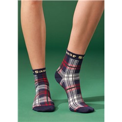 Kurze Socken mit Weihnachtsmotiv Family