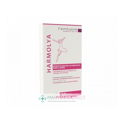 Bailleul Femilyane Harmolya Apport en Souches Lactobacillus pour Femme 30 gélules