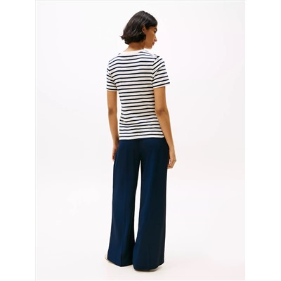 Side-Tie Crewneck T-Shirt