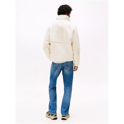 Tommy Jeans Mixed Media Teddy Jacket