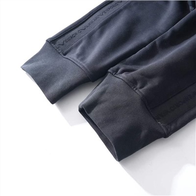 Мужские утепленные спортивные штаны с лампасами и завязками EMPORIO ARMAN*I