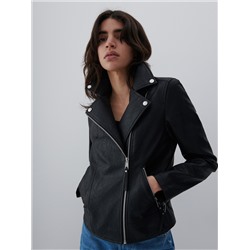 Klassische Lederjacke