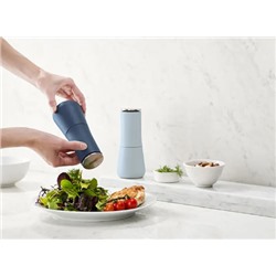 2er-Set: Salz- und Pfeffermühlen in Blau/ Hellblau - (H)16,5 x Ø 6,5 cm