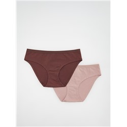 Slips mit hohem Baumwollanteil, 2er-Pack