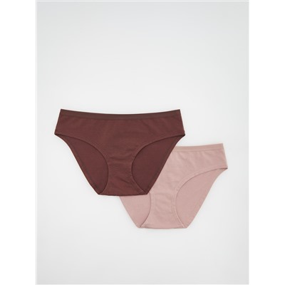 Slips mit hohem Baumwollanteil, 2er-Pack