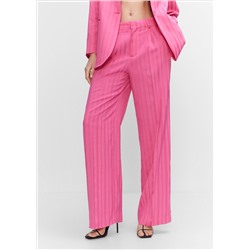 Pantalón detalle rayas satinadas