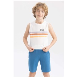 Erkek Çocuk Regular Fit Bisiklet Yaka Pamuklu Penye Atlet