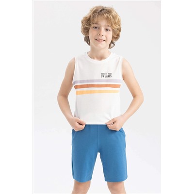 Erkek Çocuk Regular Fit Bisiklet Yaka Pamuklu Penye Atlet