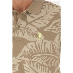 Erkek Regular Fit Polo Yaka Haki Tişört