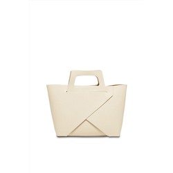 Bolso de piel y neceser Rita Beige