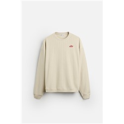 SUDADERA RAYAS BORDADO