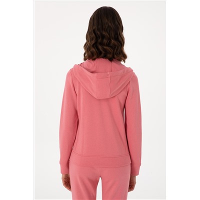 Kadın Pembe Basic Sweatshirt
