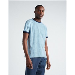 Contrast T-shirt, Men, Grey