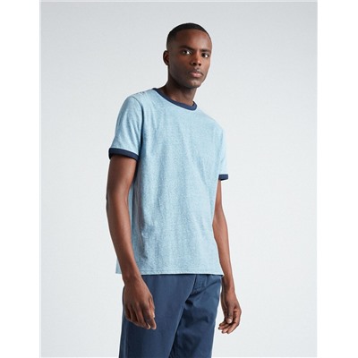 Contrast T-shirt, Men, Grey