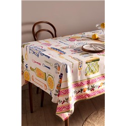 Cute Polycotton Masa Örtüsü - Renkli - 160x250 cm