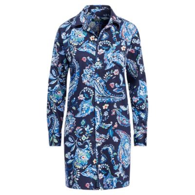 Paisley Sateen Sleep Shirt