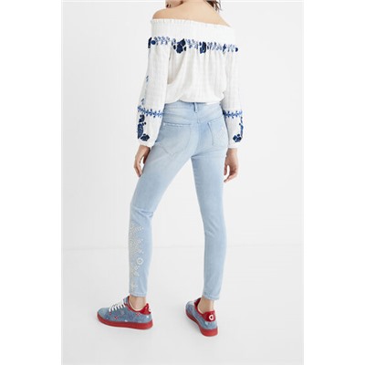 Pantalón vaquero skinny tobillero