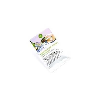 Ночная несмываемая маска с жемчугом и улиточной слизью от Baby Bright 6 гр / Baby Bright Abalone Pearl & Snail Sleeping Mask 6g