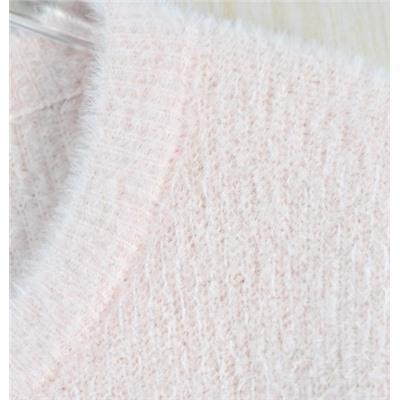 Женский  мягкий флисовый кардиган с V-образным вырезом,