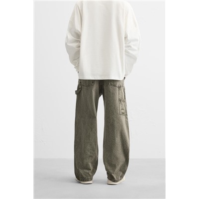 PANTALÓN BOLSILLO CARPINTERO LAVADO