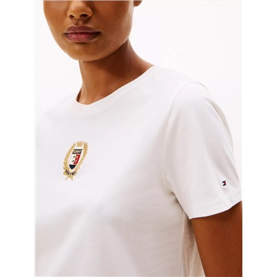 Embroidered Laurel Leaf Logo T-Shirt