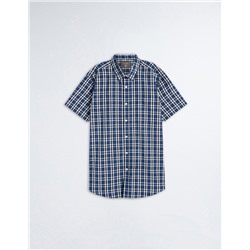 Short Sleeve Plaid Shirt, Men, Multicolour