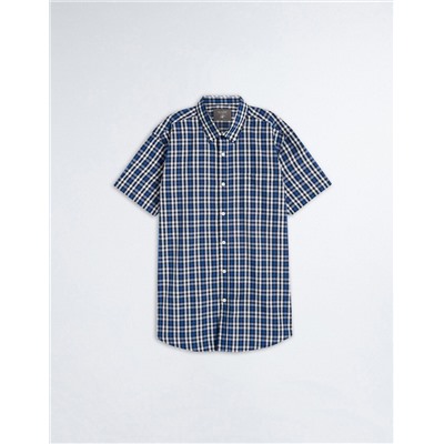 Short Sleeve Plaid Shirt, Men, Multicolour