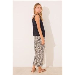 Pijama largo 100% algodón animal print Mickey Mouse