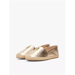 Metallic Leather Espadrille