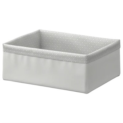 Sortierbox, grau/weiß, 20x26x10 cm