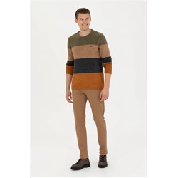 Erkek Camel Kanvas Pantolon