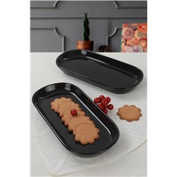 Keramika Siyah Noyan Kayık Tabak 26 Cm 2 Adet ST080102F650A000000MAKYK00