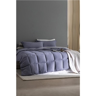 Meleni King Size Comforter Set - İndigo