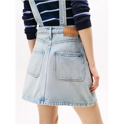 Tommy Jeans Faded Denim Overall Dress