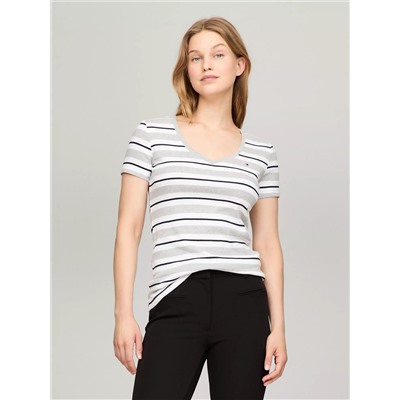 Stripe V-Neck Favorite T-Shirt