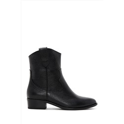 Derimod Kadın Deri Kovboy Western Düz Bot 23WFD1503FT