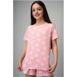 Хлопковая пижама для девочки с шортами Happyfox