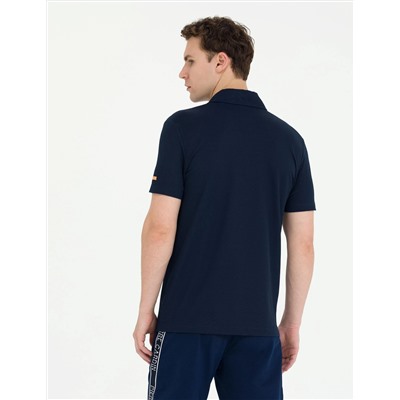 Lacivert Slim Fit Polo Yaka Tişört