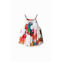 Blusa halter tropical
