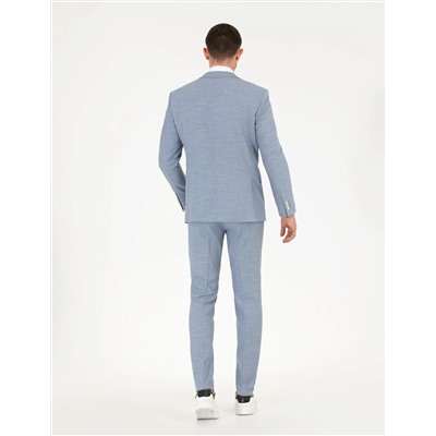 Açık Mavi Ekstra Slim Fit Takım Elbise