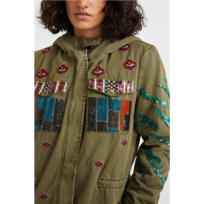 Parka militar capucha